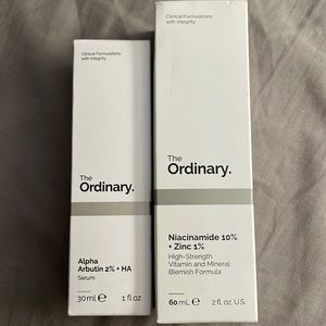 NIB the Ordinary, alpha arbutin 2%, Niacinamide 10% + zinc 1%